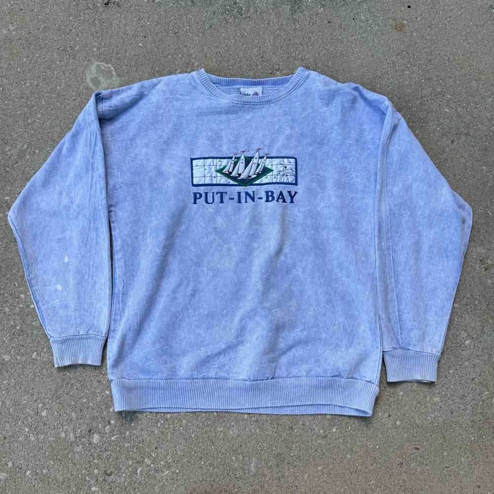 Vintage 90s Put-In-Bay Ohio Sweatshirt Size Large
